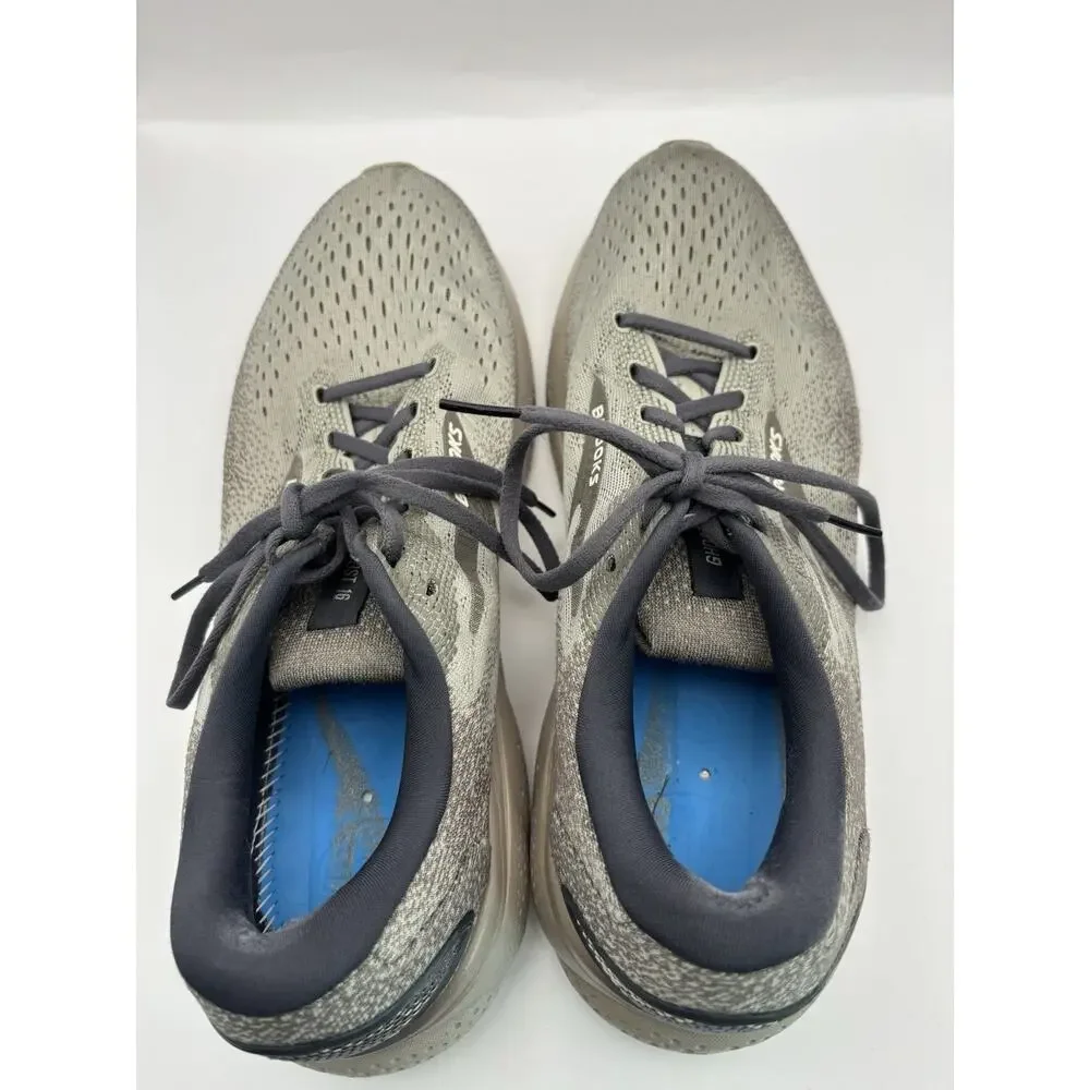 Brooks Ghost 16 Gray Sneakers Men Size 12
